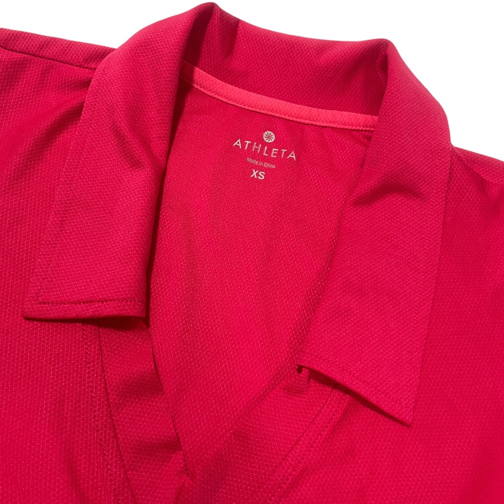 Athleta XS Polo Pink Magenta Color Excellent - Picture 1 of 6